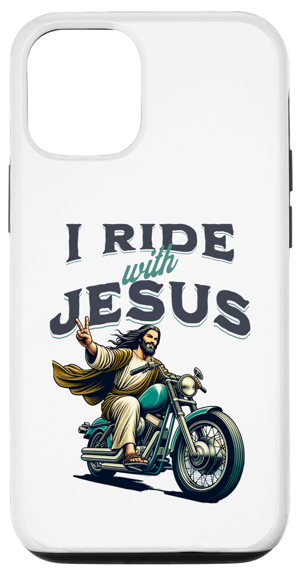 Amazon.co.jp: iPhone 14 Pro イエス様と乗るバイクに乗ったイエス
