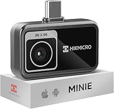 HIKMICRO MiniE Thermal Camera - iOS/Android, SuperIR Image Enhancement, 25Hz