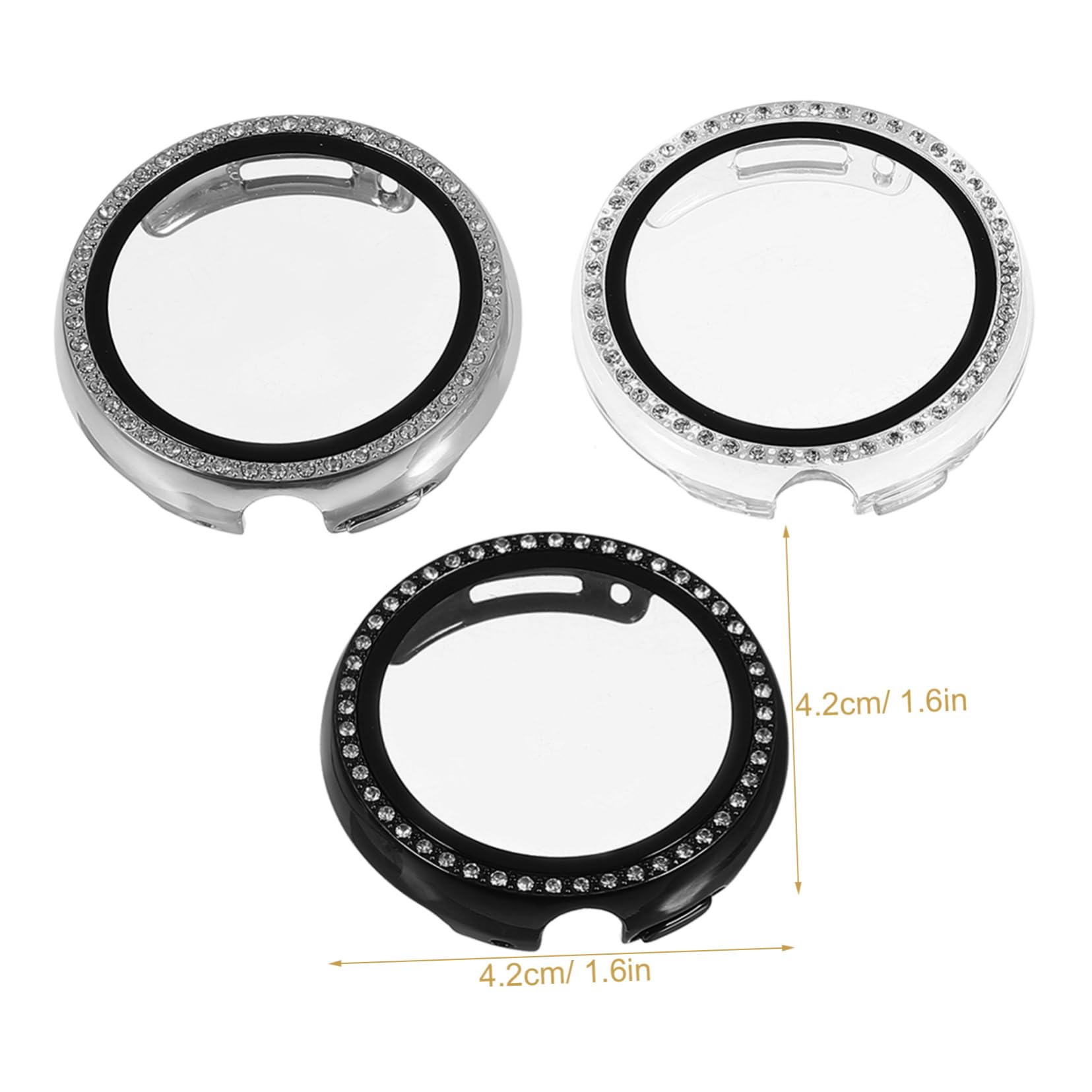 OSALADI 9pezzi Custodia Protettiva Per Orologio Cover Trasparente Nera Per Watch Protezione Completa Per Schermo e Leggera e Resistente Agli Urti