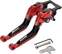 Vista 13 de Palanca de freno de embrague plegable ajustable para Xmax 125 250 300 400 XMAX250 XMAX300 2018 2023 (color : 7)
