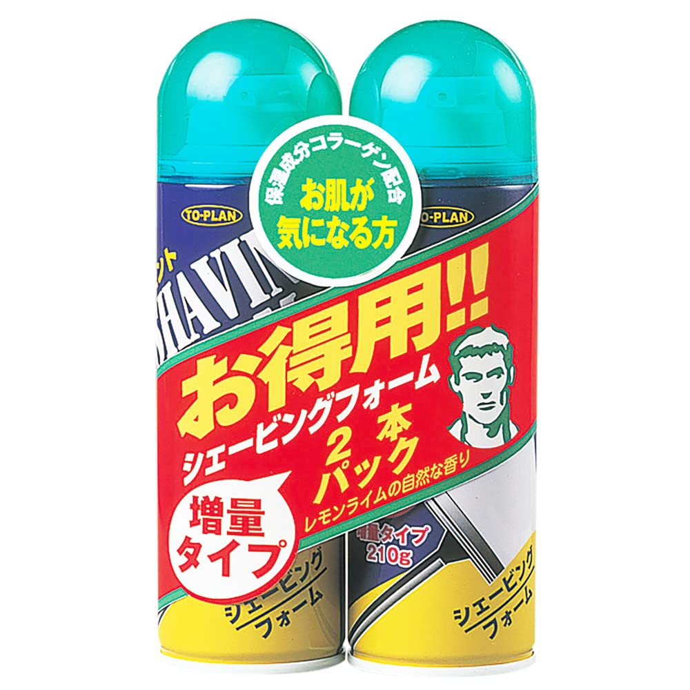 TO-PLAN Shaving Foam 7.4 oz (210 g) x 2 Bottles 210g×2個