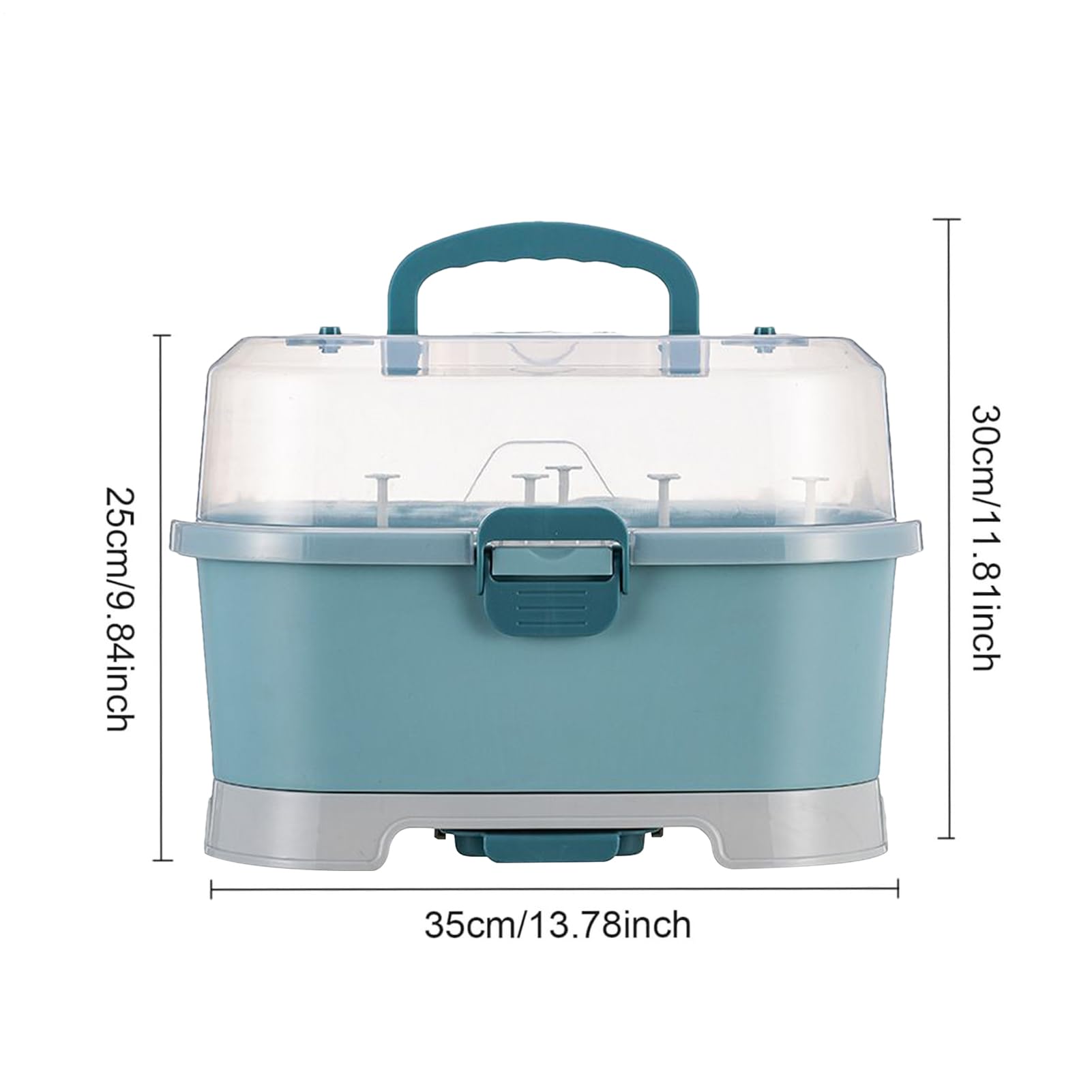 Générique Organisateur De Rangement Pour Biberons | Grand Porte-Biberons Portable Séchoir Avec Un Couvercle | Support Amovible Pour Évier Lave-Vaisselle Réfrigérateur Enfant