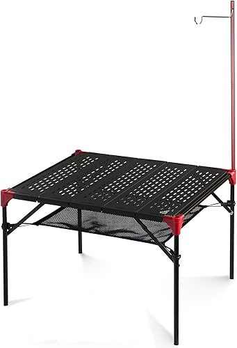 iClimb Mesa plegable extensible, área de mesa grande, ultraligera, compacta con mesa hueca para camping, mochilero, playa, concierto, barbacoa, disponible en Yaxa Peru