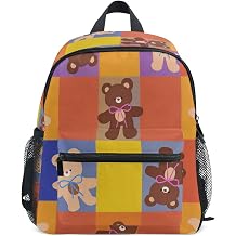 Bears Mini Backpack for Boys 3-8, Lightweight Toddler backpack with Multiple Storage Pockets, 10.6x4.13x12.6in