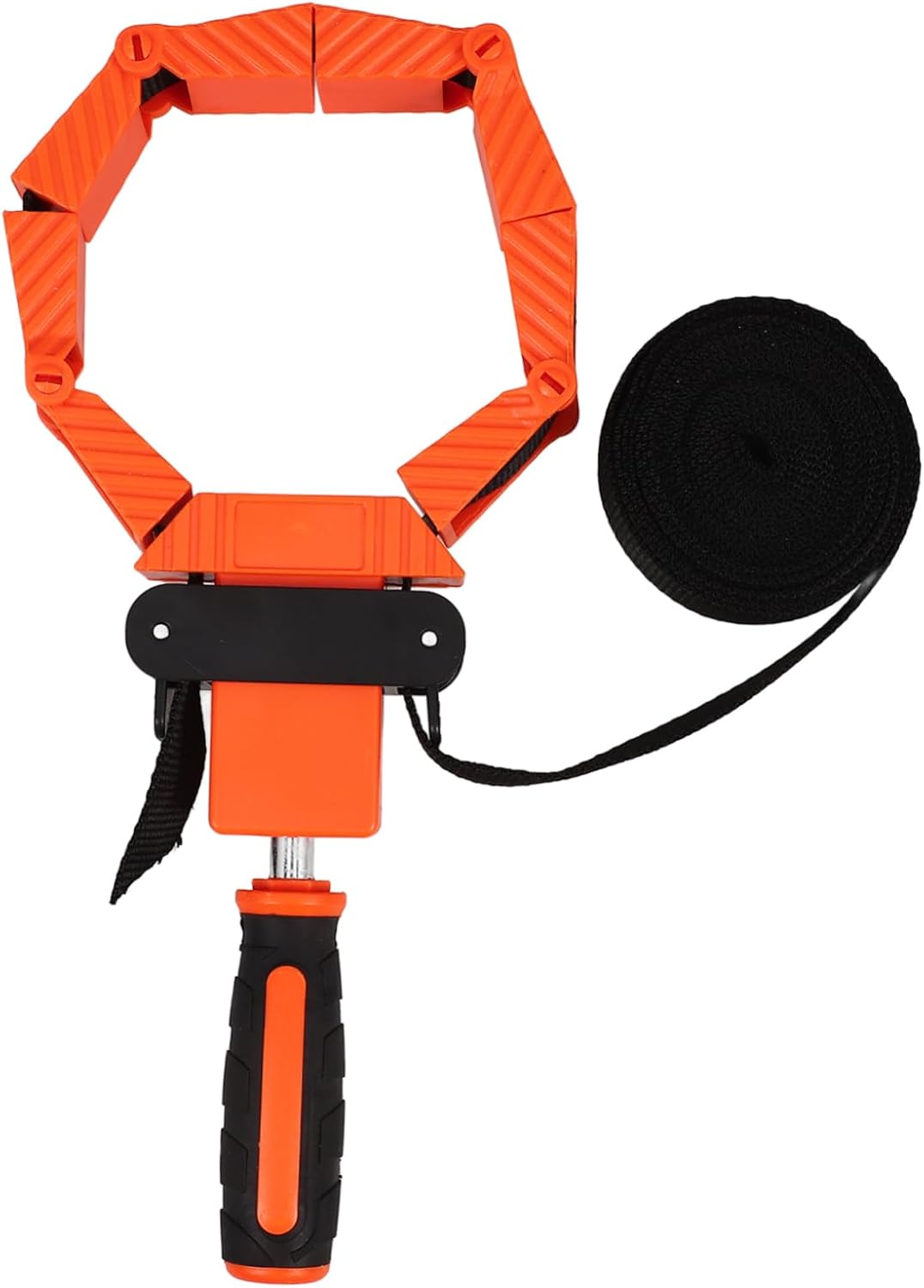 Cabilock 4m Woodworking Strap Clamps Ratchet Band Clamp Multi-angle Nylon Strapping Clip