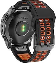 ISABAKE Strap for Fenix 7X Solar, 26mm Quickfit Silicone Wristbands for Fenix 5X Plus/Fenix 6X Pro/Fenix 3 HR/Garmin Enduro Smartwatch