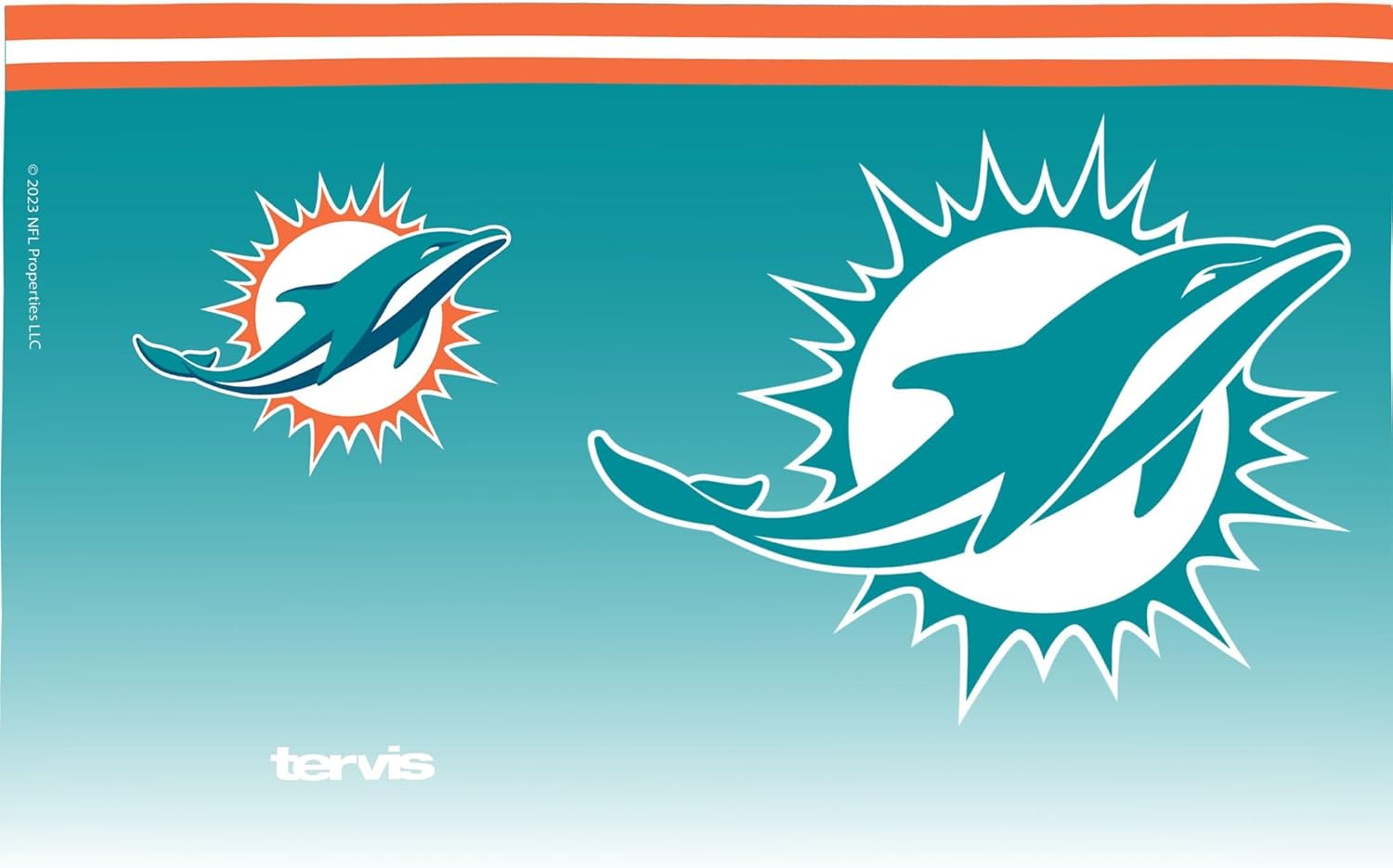 Tervis NFL Miami Dolphins - Forever Fan Made in USA Double Walled Insulated Tumbler Travel Cup Keeps Drinks Cold & Hot, 16oz, Classic - Image 2