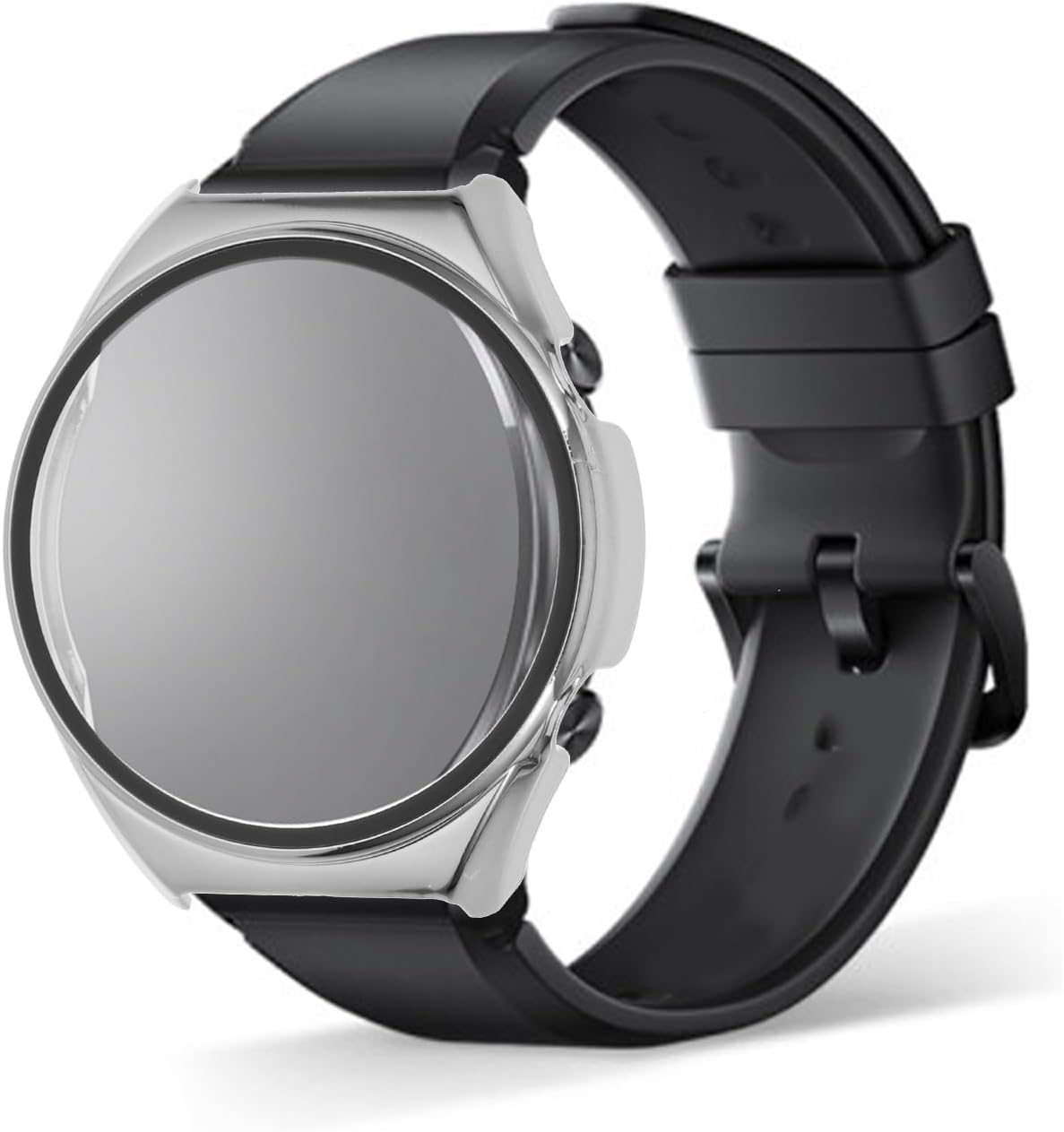 Compatible for Smartwatch Protective Shell Cover Silver Pp image 3