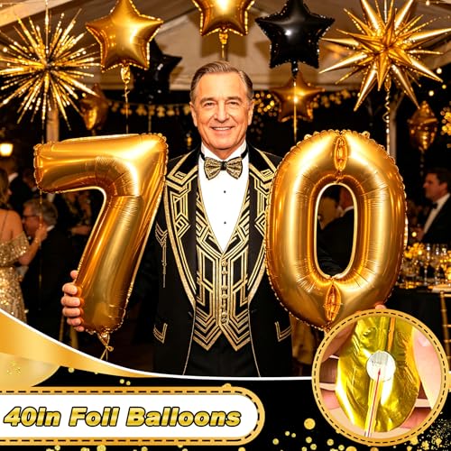 70th Birthday Decorations,Cheers To 70 Years,Back in 1956 Party by Pzoixuvo - Used condition - Image 4
