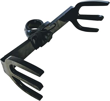 Black Wakeboard Tower Racks by Krypt, Quick Release Racks Removable from Tower in Minutes, Wakesurf, Kneeboard, Surfboard, Ski, Clamp 1 3/4, 1 7/8, 2, 2 1/4, 2 1/2 (Double Slalom Ski)