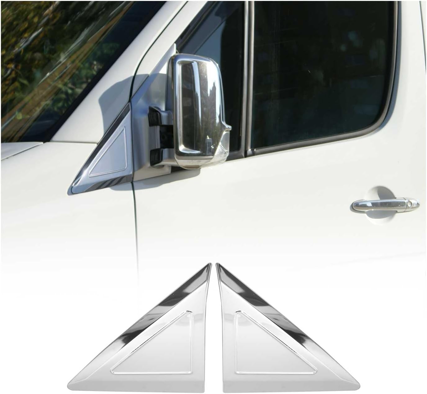 OMAC Window Molding Quarter Trim for Mercedes Sprinter W907 910 2019-2026 S.Steel 2x