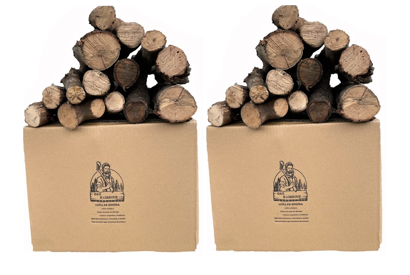 Leña Seca de Encina. Ideal para barbacoas o chimeneas. OAK BARBECUE (20 kg.)