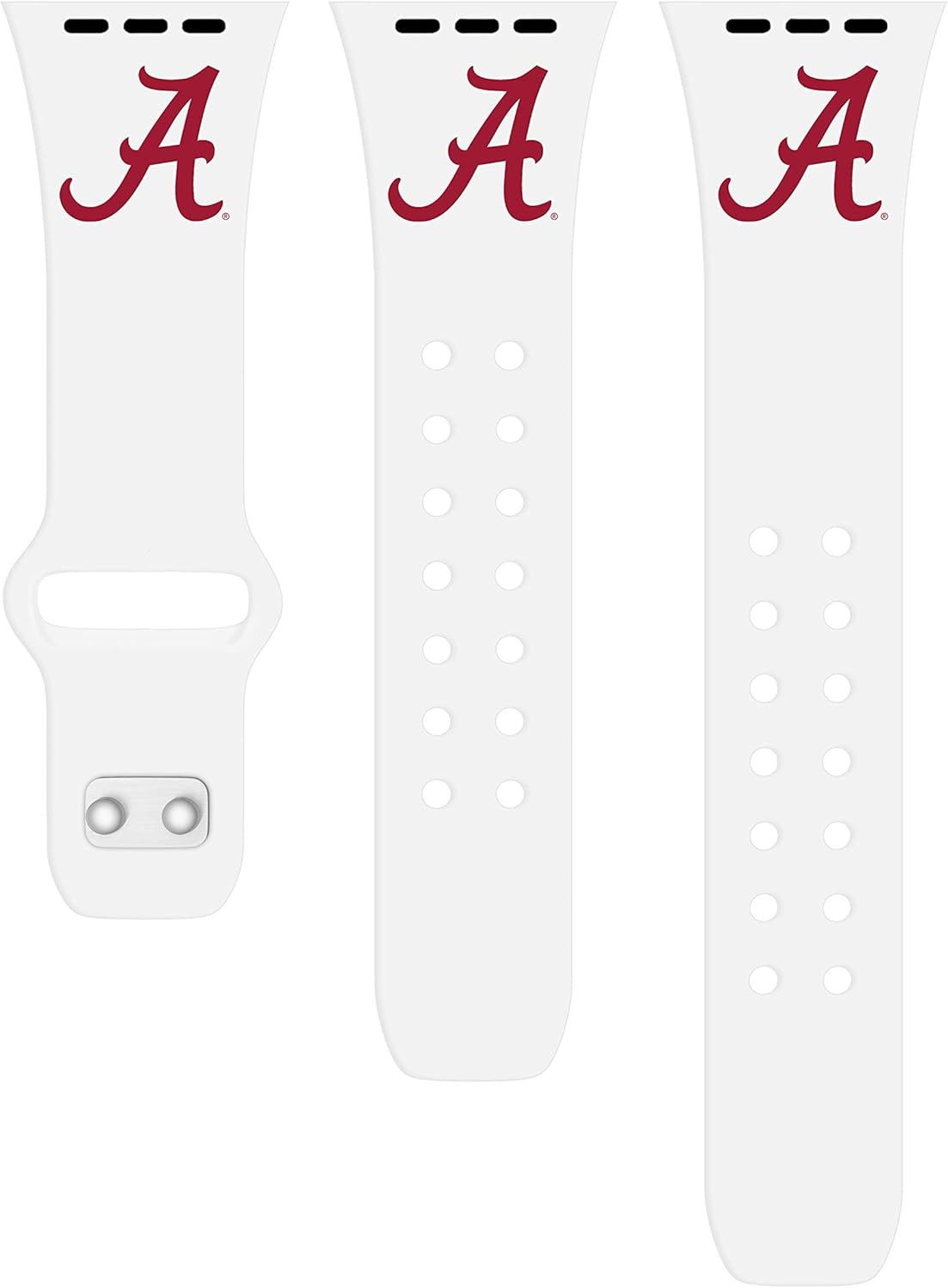 Affinity Bands Alabama Crimson Tide Silicone Sport Band compatible with Apple Watch
