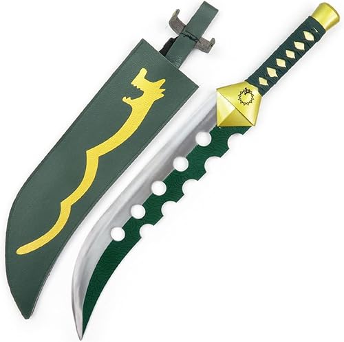Miniatura 1 de Singme Comic para anime siete pecados capitales. Espada rota Meliodas Cosplay espada. Fabricación de metal. Juguetes de arma. Longitud total 29.1