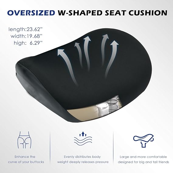 Big and Tall Office Chair, 750 Lbs Oversized Ergonomic Mesh Desk Chair