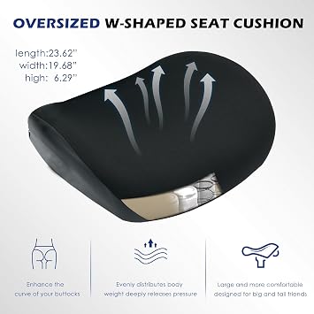 Big and Tall Office Chair, 750 Lbs Oversized Ergonomic Mesh Desk Chair