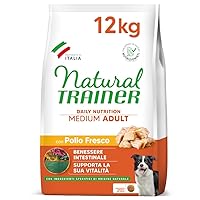 Natural Trainer Medium Cibo per Cani Adulti con Pollo - 12kg