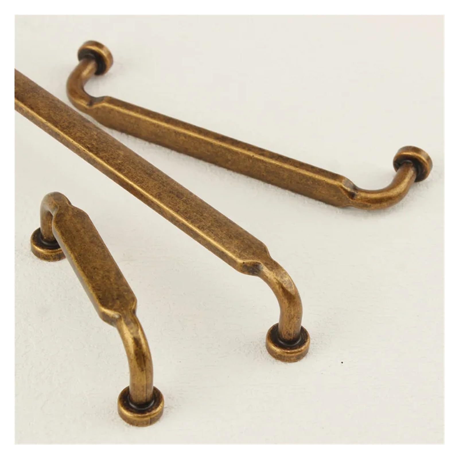 Maniglie vintage per armadietti, 8 pezzi, in bronzo, per armadietti in stile americano, cucina, guardaroba, scarpe, retrò, rustiche, maniglie per mobili (antiche, 160 mm)