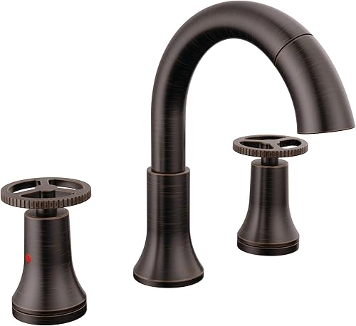 Delta Faucet Trinsic - Grifo de baño extraíble, grifo de baño de bronce aceitado, grifo de baño generalizado de 3 agujeros extraíble, grifo de