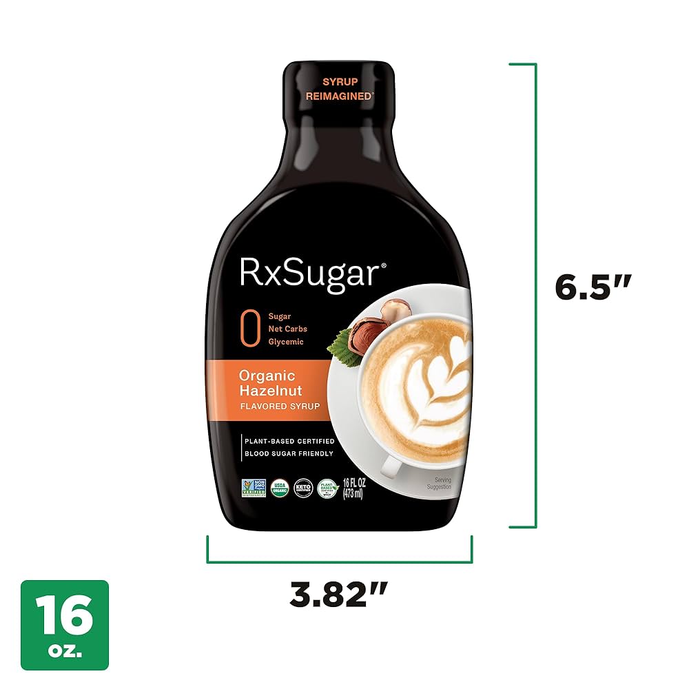 sugar s  Amazon.com : RxSugar Hazelnut Syrup 2-Pack : Grocery