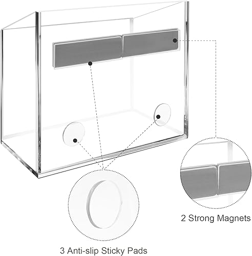 Miniatura 3 de Soporte magnético de cristal para bolígrafo - Soporte magnético de borrado en seco para refrigerador, pizarra, oficina, hogar, 1 paquete