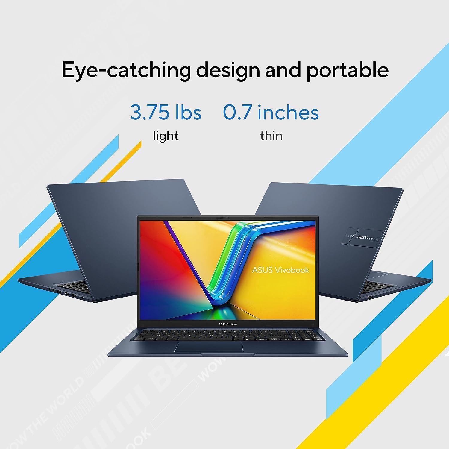 ASUS Vivobook 15 Laptop 2023 para negocios estudiantiles, pantalla Full