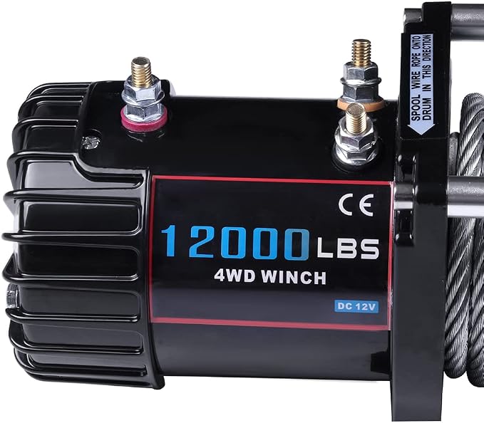Winche eléctrico SCITOO 12000 lbs 12V con control remoto miniatura 6
