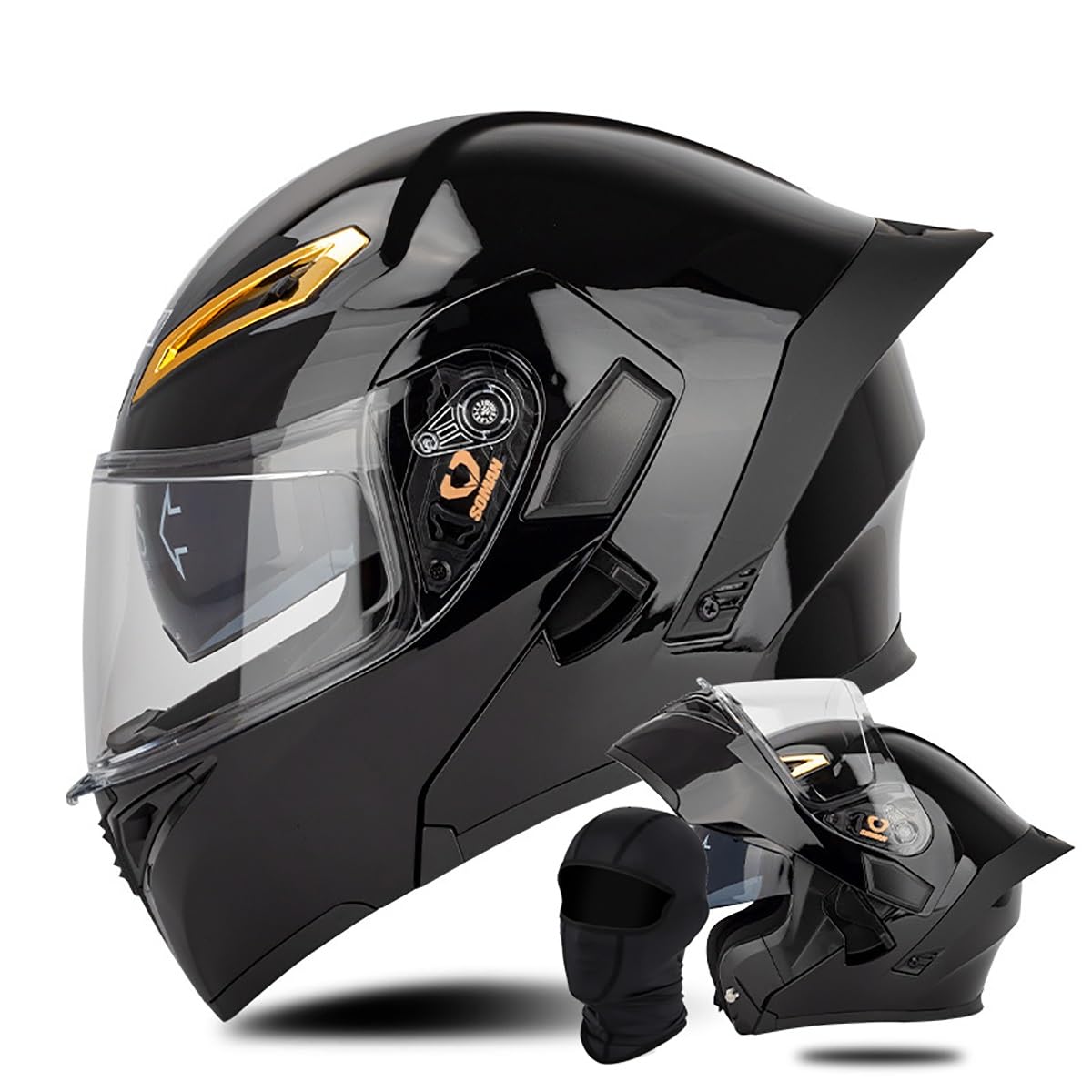 Casque moto modulable EBAYIN contre la fatigue cervicale grand confort