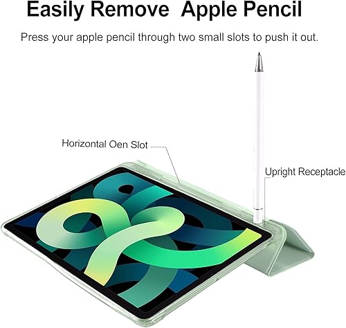 Miniatura 12 de Funda con diseño de cerdo de dibujos animados para iPad Mini 6 con soporte para lápices, apagado y encendido automático, cubierta trasera de TPU