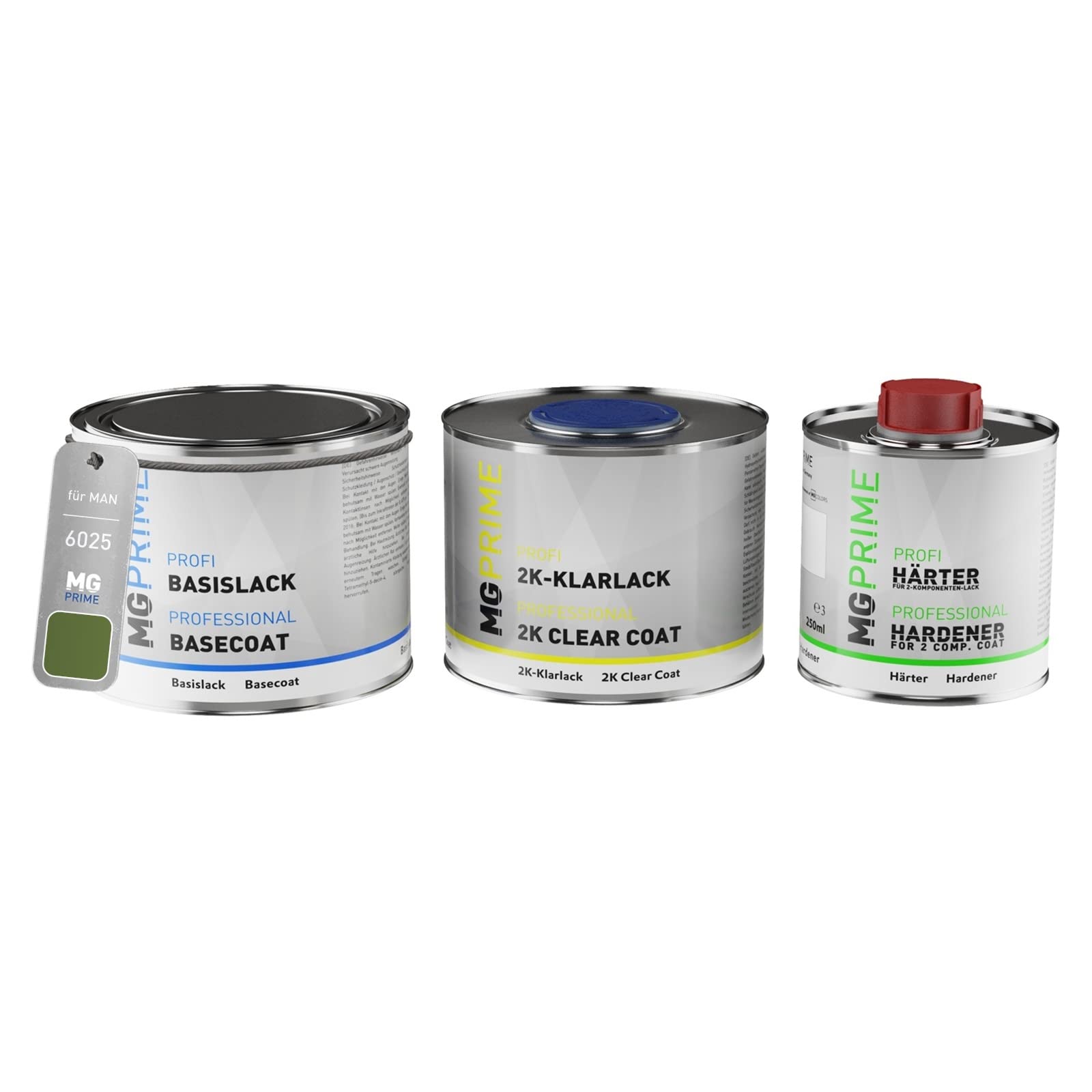 MG PRIME Kit pots de Peinture voiture pour MAN 6025 Farngrün 1,25L