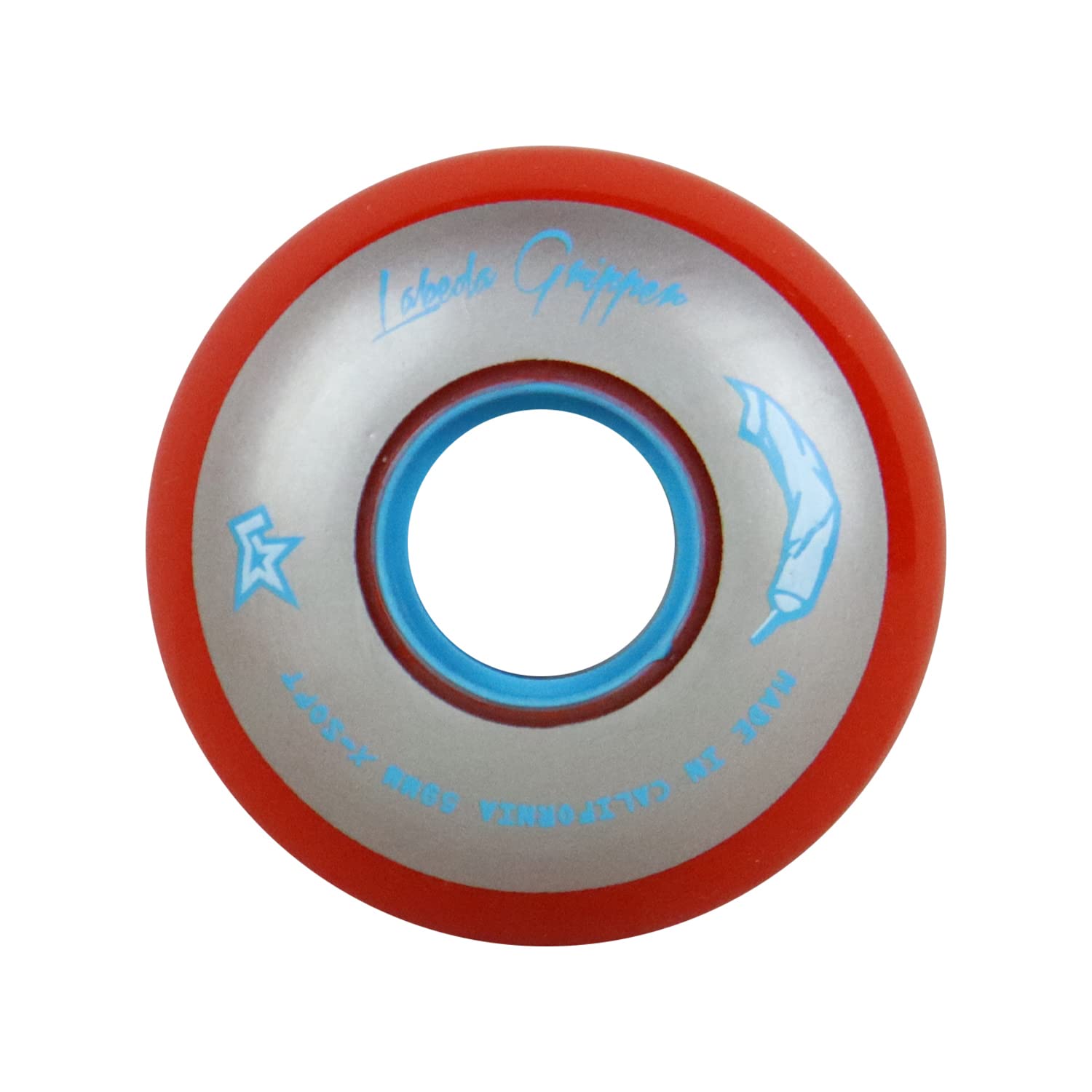 Labeda Roller Hockey Wheels Gripper Glue X-Soft 74A Red 59mm - Set of 4