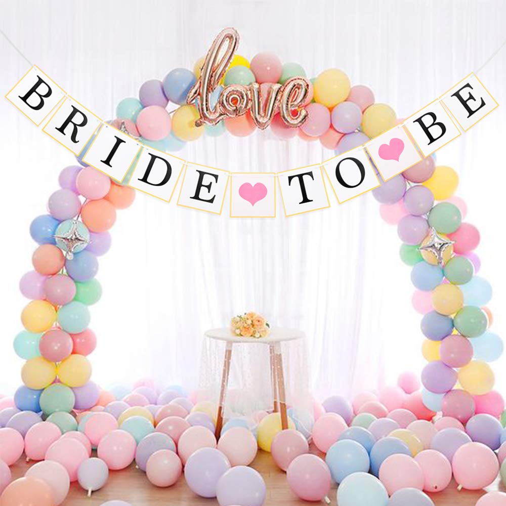 Striscione Bride To Be Per Addio Al Nubilato - Bandiera Decorativa Con Nastro Legno, 3.2m - Foto 3