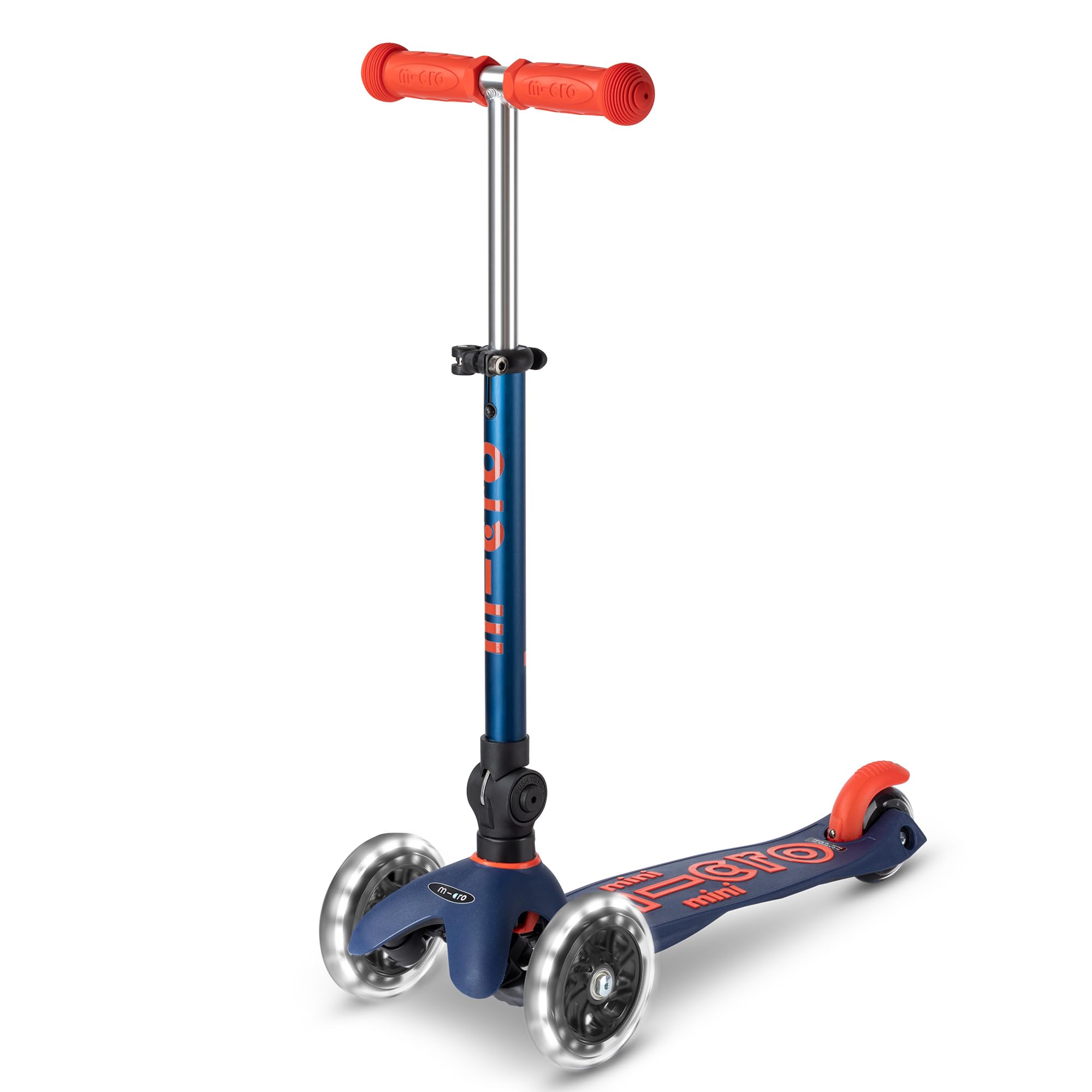 MicroScooters | Mini Micro Deluxe Foldable Children's Scooter | Handlebar Adjustable & Foldable | Extra Grippy Deck | Weather Tested Stem | Lightweight | 2-5yrs | Boys & Girls