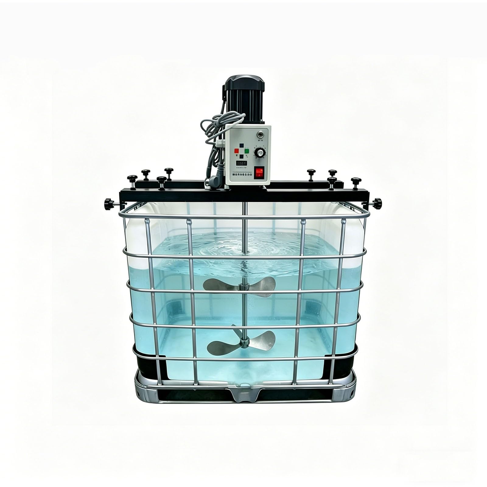 Agitatore elettrico per serbatoi IBC, miscelatore professionale con supporto e regolazione della velocità (200-3000 giri/min), per mescolare vernici, rivestimenti, colla, potenza 2100W(B)