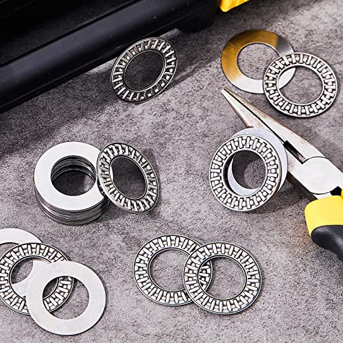 Therwen 20 Sets Thrust Needle Roller Bearings Axk2035 Needle Roller Bearing With Washers 35Mm Od Small Thrust Bearing For Automotive, Marine, Aviation #TOP5