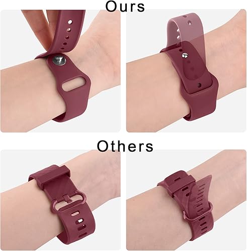 Miniatura 6 de Vanjua Bandas compatibles con Garmin Venu 2 Plus, Venu Sq, Venu y Vivoactive 3, correa de repuesto deportiva de silicona suave para Garmin Vivomove