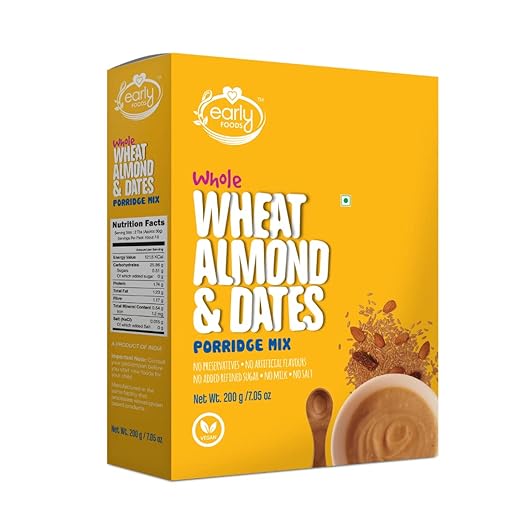 Early Foods - Whole Wheat, Almond & Date Porridge Mix 200g