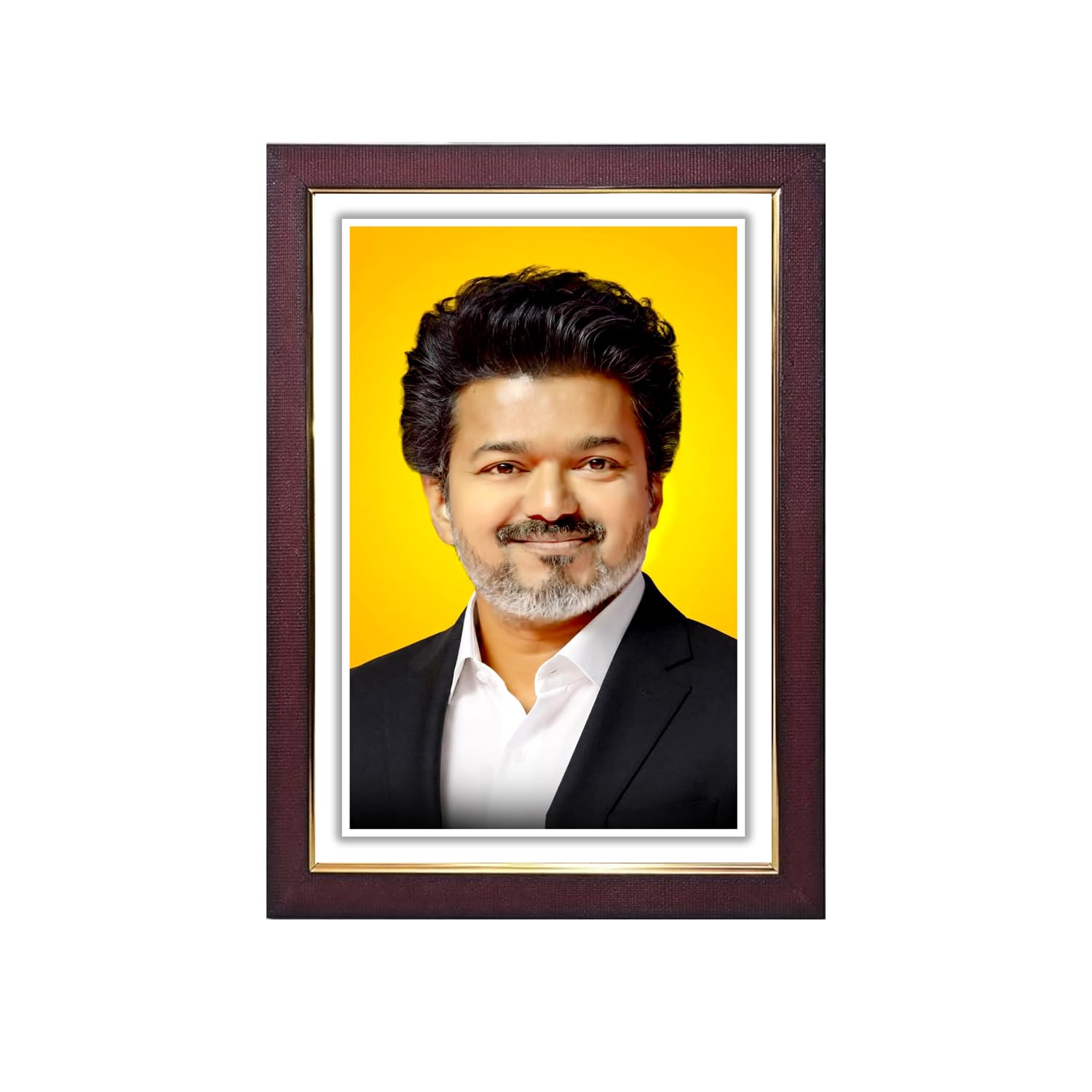 CM VIJAY Official Photo Frame, HD Print, Matt Finish, 8MM Heavy Board, 1 Inch Frame, 12x8 Size-image-44