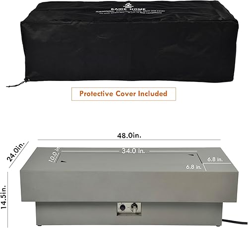 Miniatura 9 de Fogata de propano para exteriores de 32.5 pulgadas con cubierta de tanque de 20 libras, fogatas de propano de 50,000 BTU para patio exterior