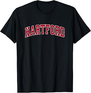 Hartford Connecticut CT Vintage Sports Design Red Design T-Shirt