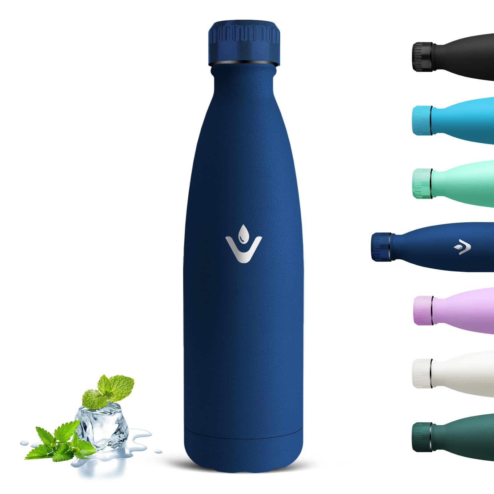 Grsta 750ml Insulated Water Bottle, Leakless Gym Water Bottle, Reusable Thermal Water Bottles, BPA Free, Stainless Steel Water Bottle, Vacuum Insulated, Thermal Bottle for Travel, Fitness, Running