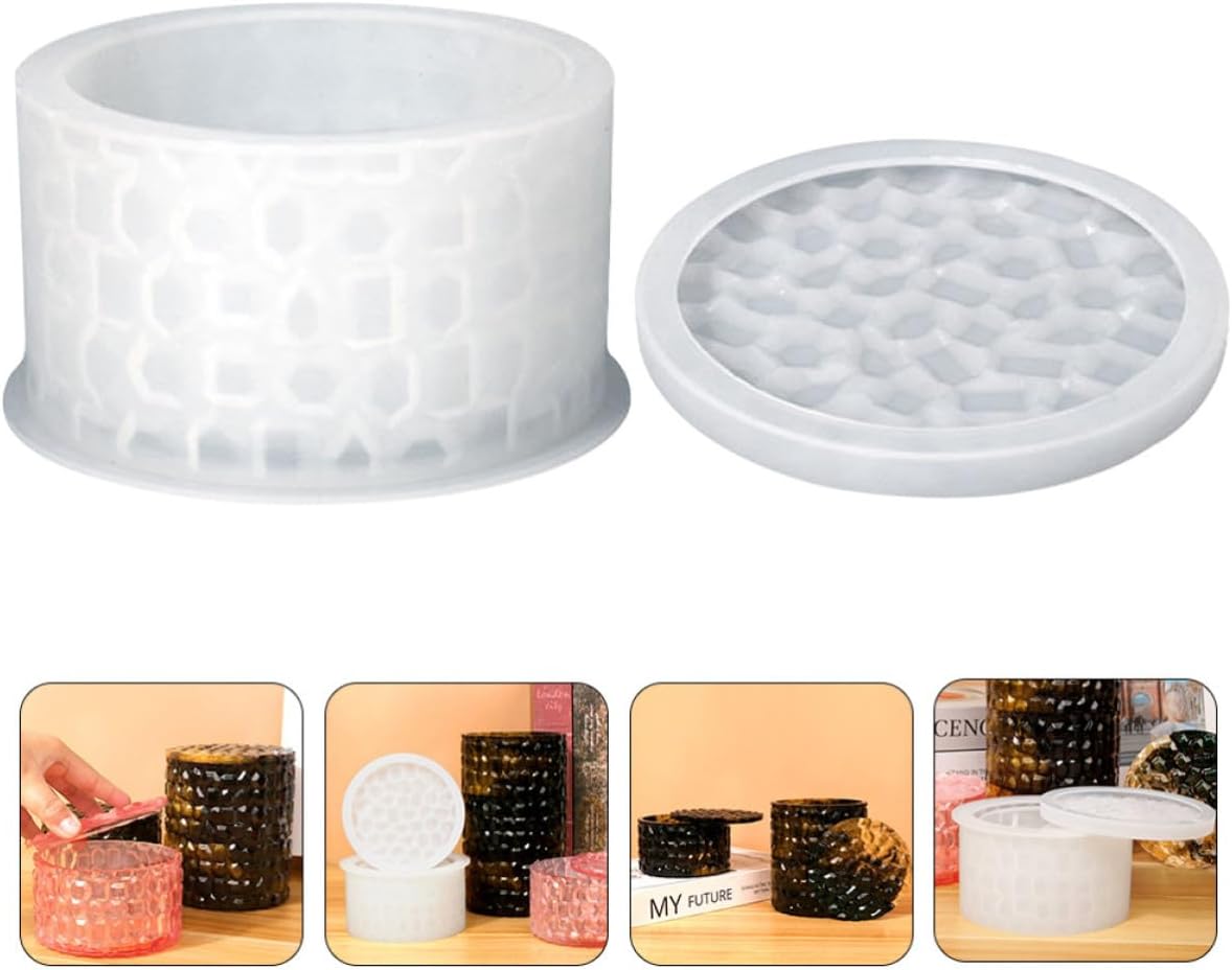 Silicone Storage Jar Mold for DIY Resin Casting Jewelry