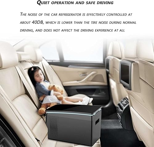 Miniatura 3 de Refrigerador portátil para automóvil, enfriador de automóvil  -4.0 F a 68.0 F Compresor eléctrico basado en compresor 12V24V para vehículos y