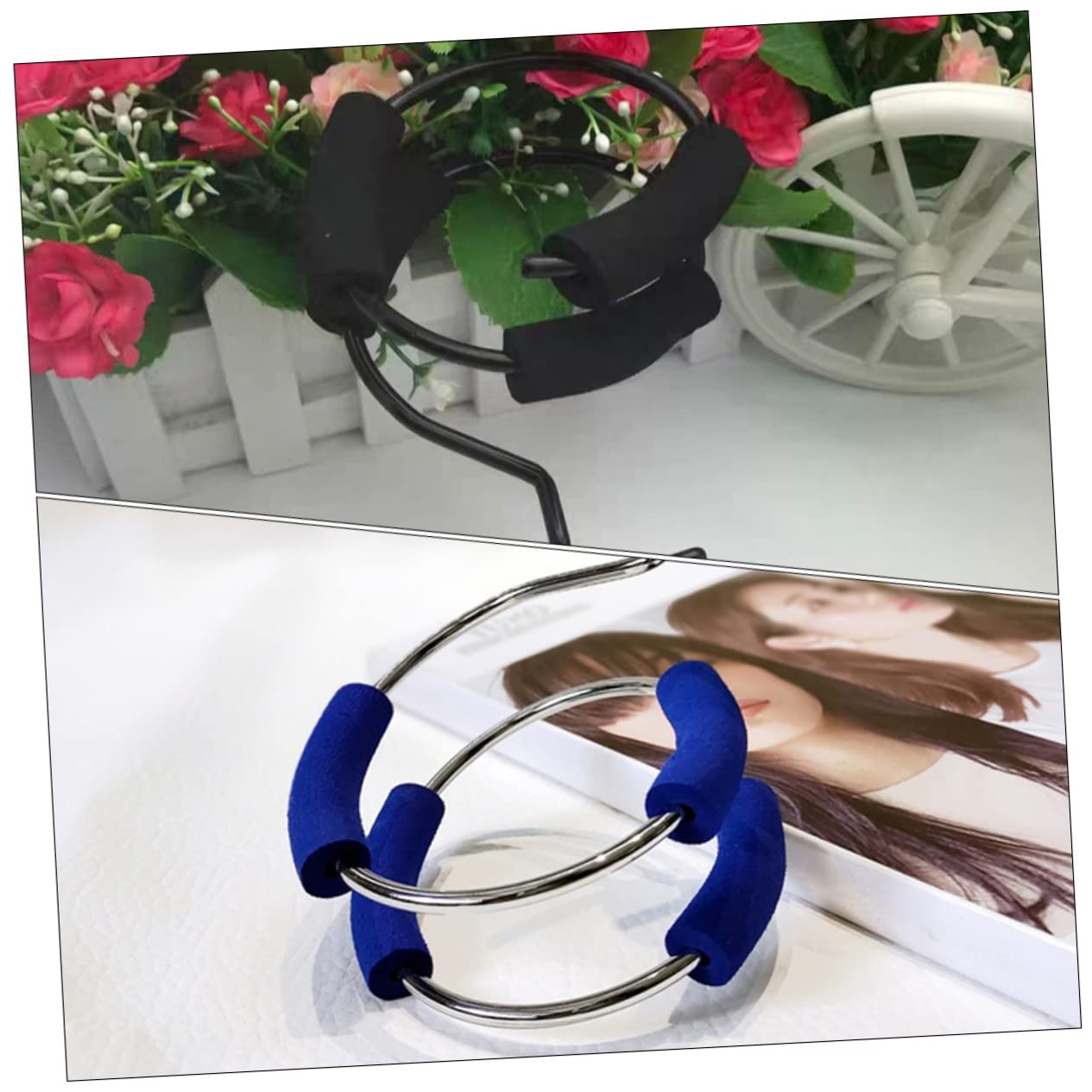 CALLARON 4 Sätze Haartrocknerhalter Föhn Wandhalter Föhn Halter Haartrockner Halterung Lockenwickler Salon-aufbewahrungsregal Wandhalter Für Haargebläse Rostfreier Stahl 2 Stück * 4