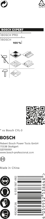 Bosch Professional 1x EXPERT HEX-9 MultiConstruction Delme Uçları (Beton, Yumuşak döşemeler, Çelik, Yumuşak ahşap, Plastik, Ø 5,00x100 mm, Aksesuar Döner Matkap/Vidalamalar)