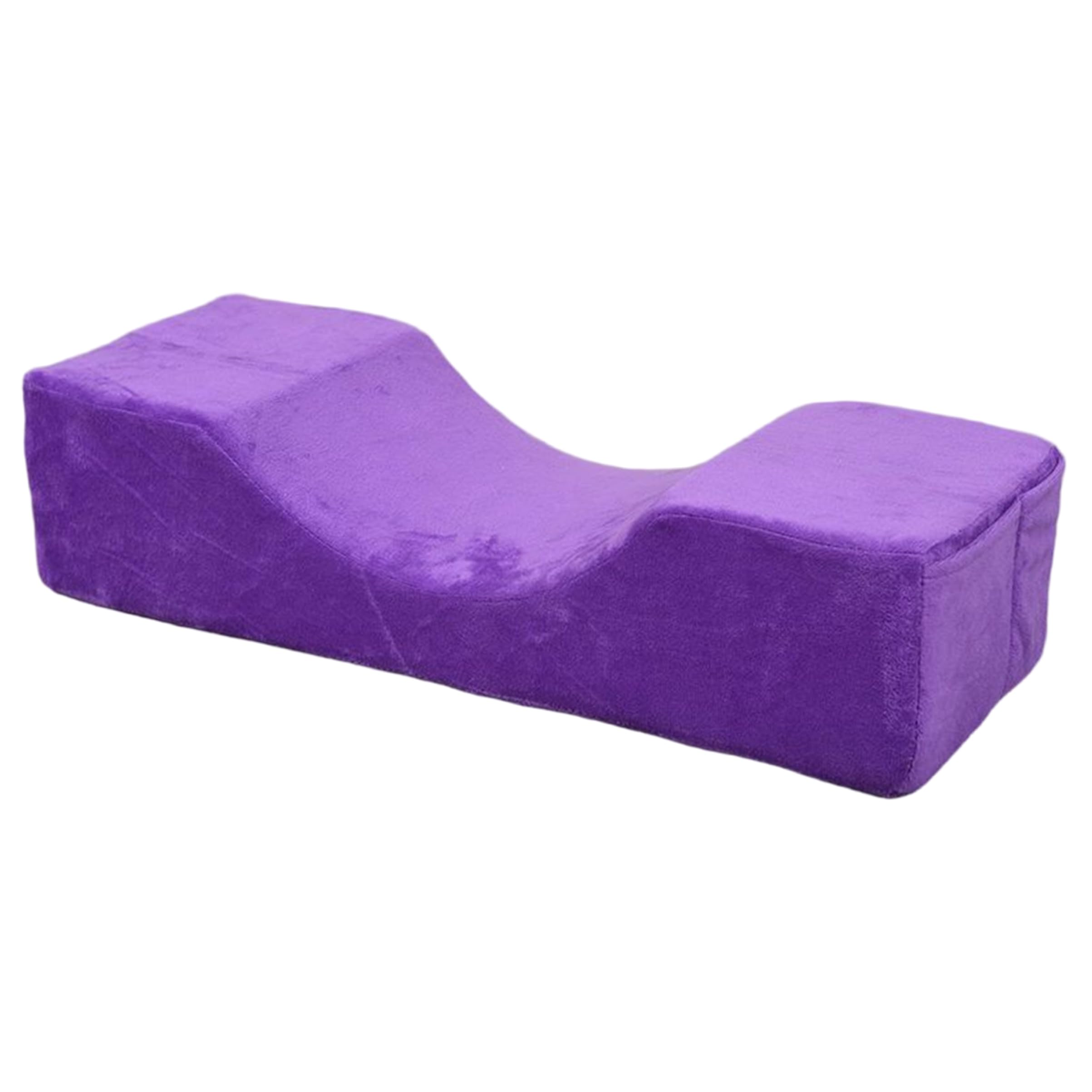 Oreiller à cils avec soutien du cou ergonomique et housse en velours amovible