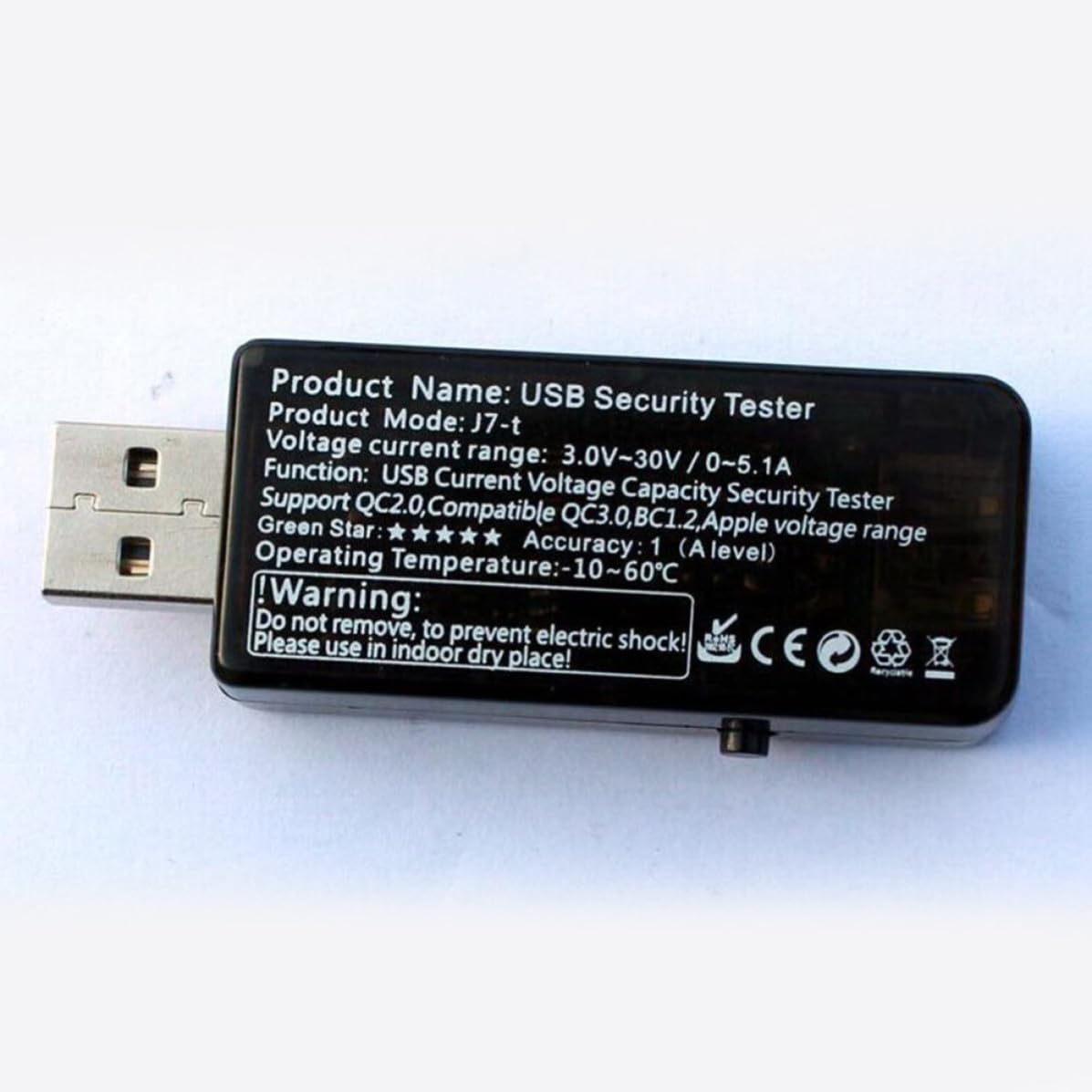 USB Current Voltage Capacity Tester with LCD for Charger Use image 2