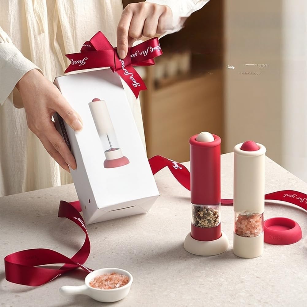 Moulin à sel automatique pour cuisine - Utilisation à une main - Compact (2