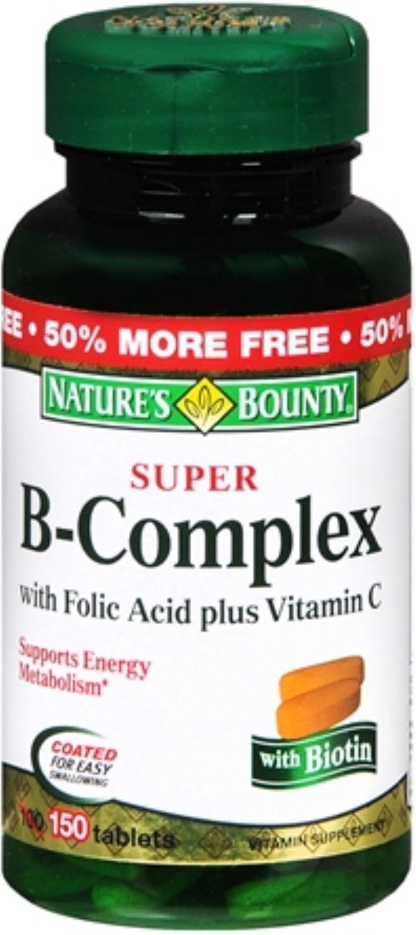 B-Complex with Folic Acid Plus Vitamin C, Tablets 150 Each (Pack of 1)