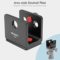 Vista 4 de Adaptador de montaje de trípode para Leica 1200 1600 2000 2400 2700 2800 3500 Rangemaster CRF Telémetro láser integrado Arca Swiss Placa